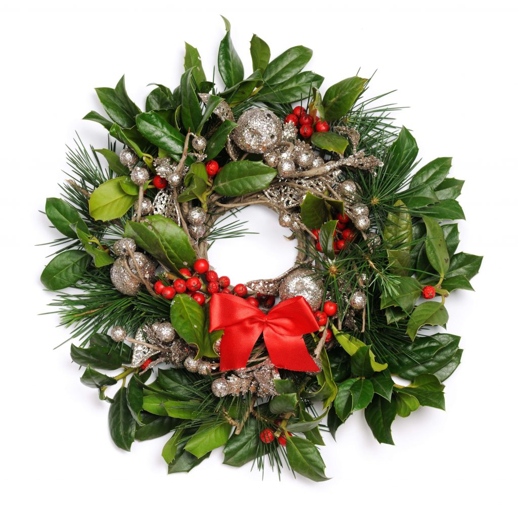 festive idea - Christmas holly wreath